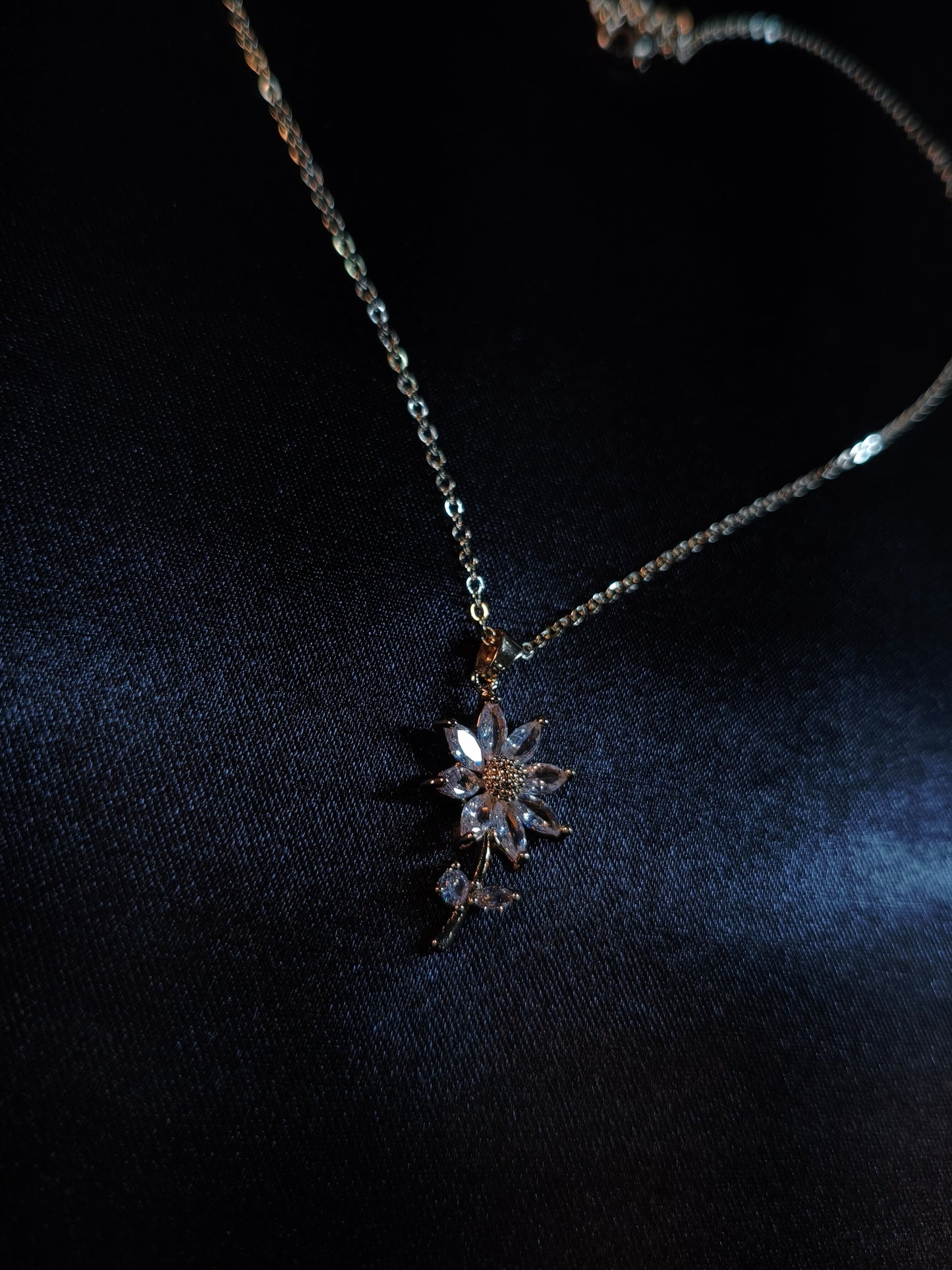 Crystals Floral Bloom Pendant