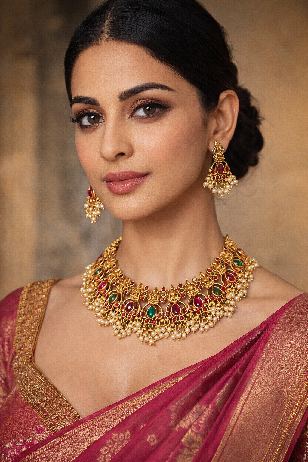 Vivah Shringar Temple Choker Set