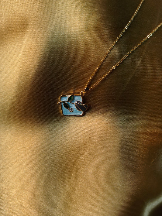 Enamel Flora Pendant