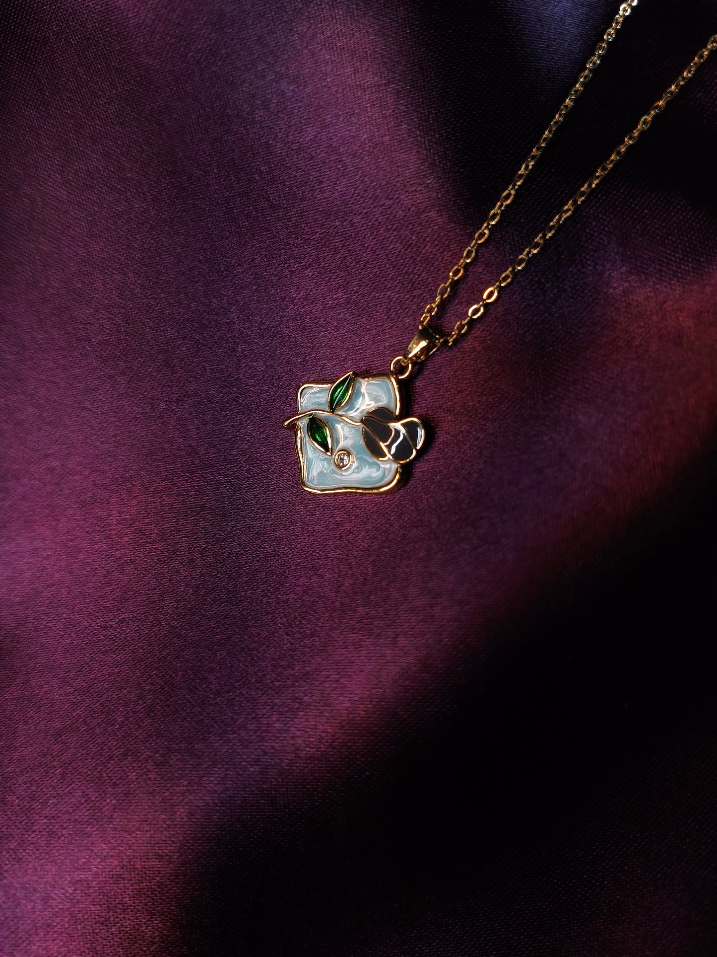Enamel Flora Pendant