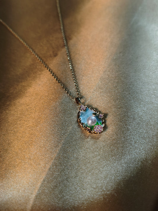 Spring Bloom Pearl Pendant