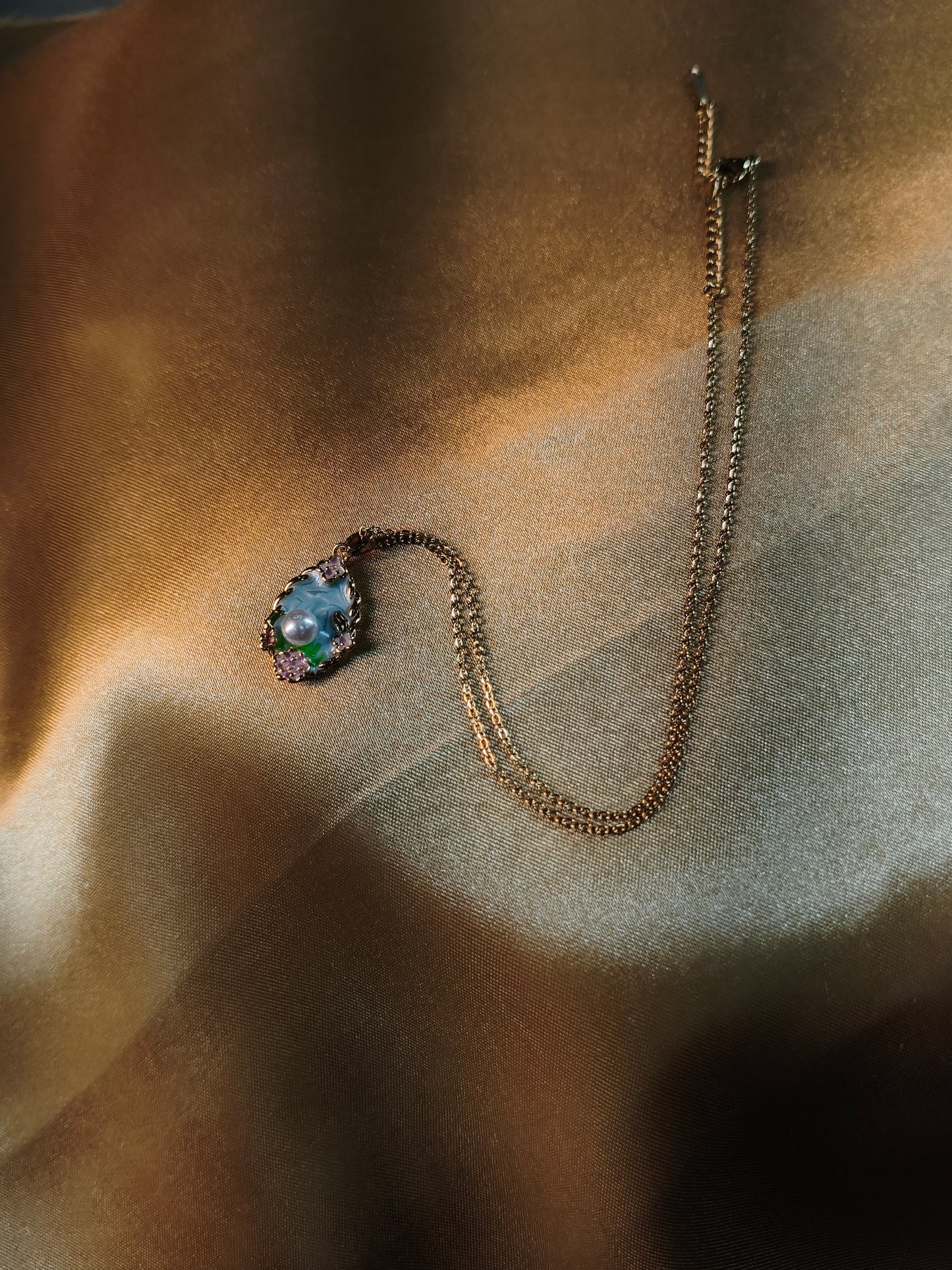 Spring Bloom Pearl Pendant