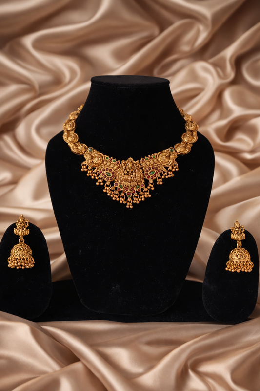 Divya Lakshmi Traditional Temple Jewellery Set