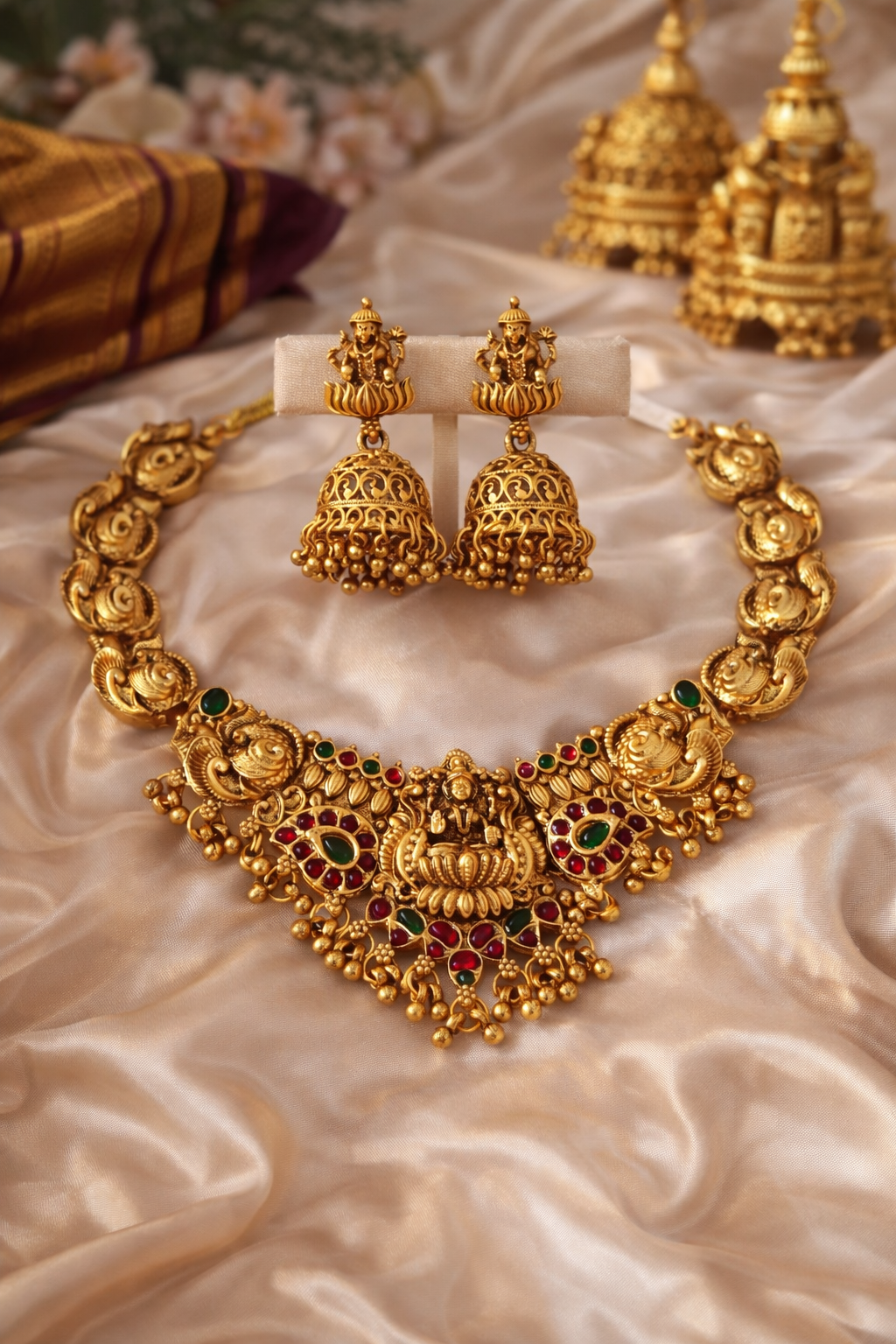 Divya Lakshmi Traditional Temple Jewellery Set