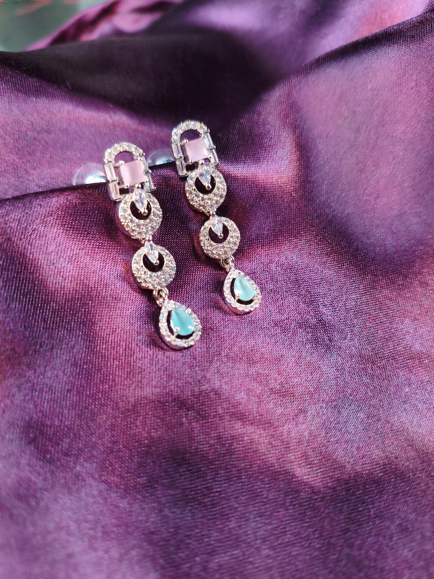 Candy Crush Pastel CZ Collar Necklace Set