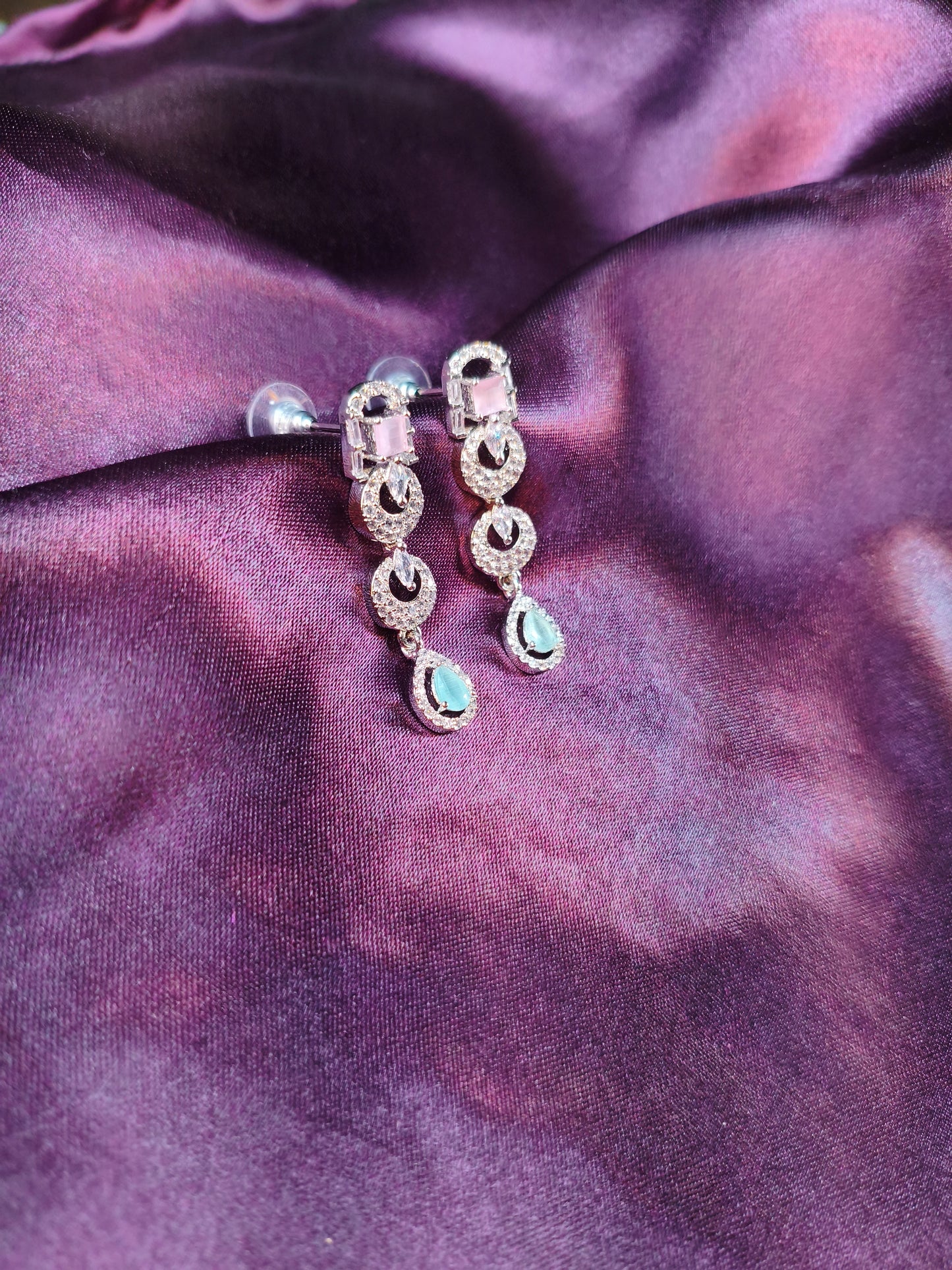 Candy Crush Pastel CZ Collar Necklace Set